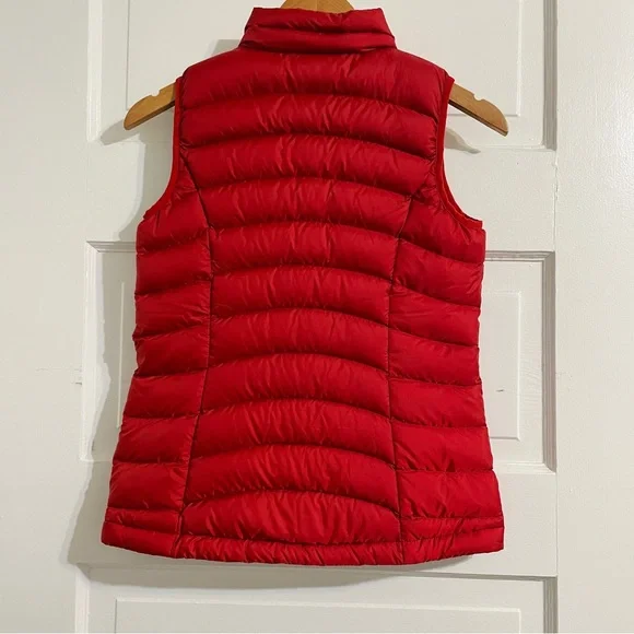 Patagonia Girls Down Puffer Vest- Red - Picture 3 of 4